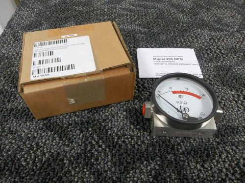 DIFFERENTIAL PRESSURE PLUS DPH200 PSID D+P 0-20 INDICATOR 10-20 PSI NEW