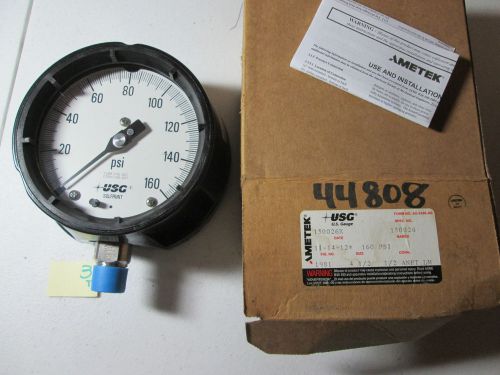 New in box ametek 150026x guage 1981 160 psi 1/2 anpt lm 4 1/2&#034; (195) for sale