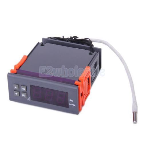 Mini digital temperature thermostat -22~572°f heating cooling controller wh7016d for sale