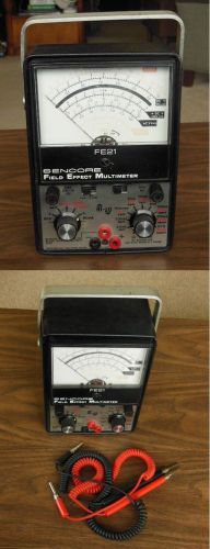 RARE SENCORE FE21 FIELD EFFECT MULTIMETER ! SPECIAL HI LOW POWER OHMS !! WORKS !