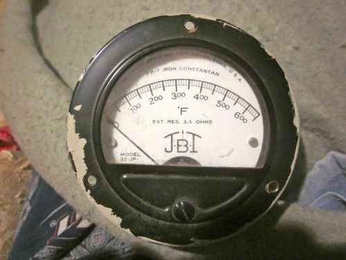 JBI ZERO-600 DEGREES FAHRENHEIT PANEL METER, good deflection, untested...