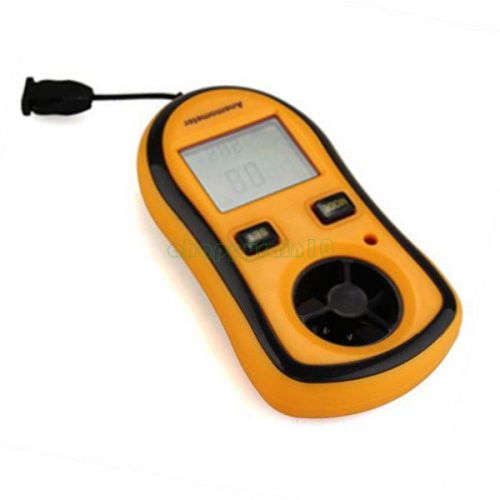 Handheld LCD Digital Wind Speed Air Velocity Flow Meter Thermometer Anemometer