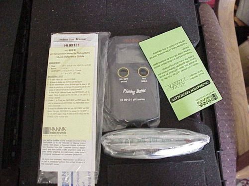 Hanna - hi99131 plating bath ph meter for sale