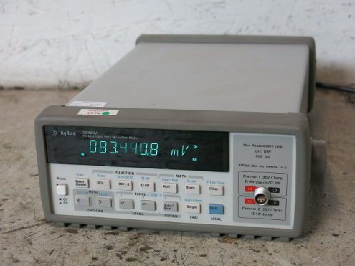 AGILENT 344-20A 7-1/2 DIGIT NANO VOLT/ MICRO OHM METER 12V/120V