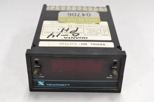 NEWPORT Q2001P QUANTA DIGITAL DISPLAY INDICATOR PANEL METER 120V-AC 5W B325832