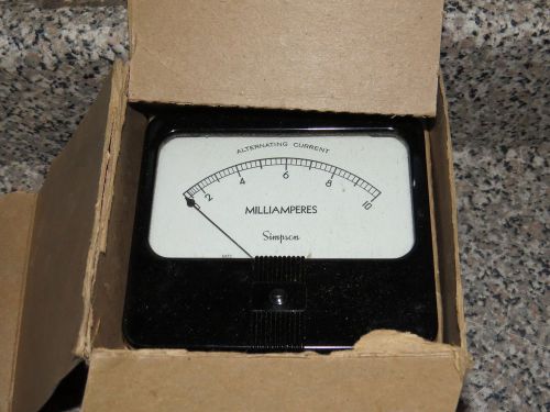 SIMPSON MODEL 59 PANEL METER 0-100 AMP CAT # 5510