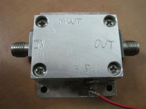 Microwave RF Power Amplifier 2 GHz +20dBm  7.5V  TESTED