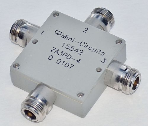 2000-4200 MHz 3 way power splitter/combiner. N connectors. Ships free in USA