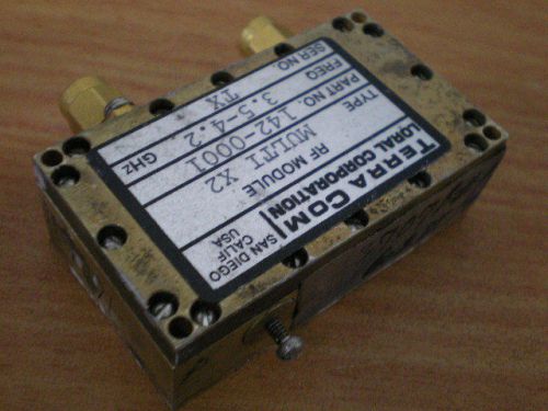 RF Microwave Loral Terra Com 142-0001 RF Module Multiplier X2 3.5 - 4.2 GHz SMA