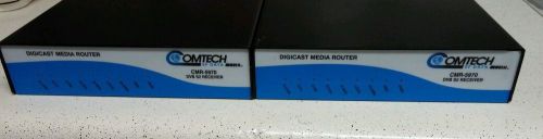 Lot of 2 COMTECH DIGICAST MEDIA ROUTER CMR-5970 EF DATA DVB S2 RECEIVER