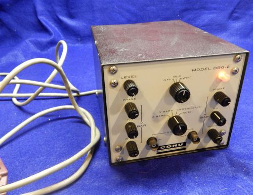 Vintage Cohu DBG 2 Dot Bar Generator low serial #1-118 powers up looks good NICE