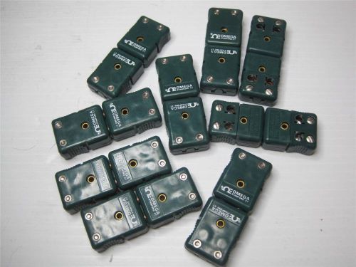 7904 Lot (9) Omega Type K Mini Thermocouple Connector NASA Surplus FREE ship US