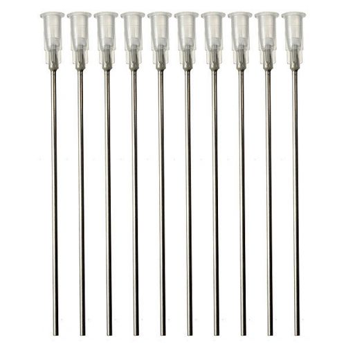 White Blunt Dispensing Needles Syringe Needle Tips 4&#034; inch 2pcs 14 Gauge