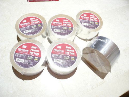 QTY 6 NEW sealed rolls Nashua 322 HVAC Foil Tape 2.83&#034; x 50 yards each