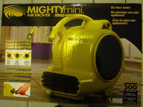 Shop vac mighty mini air mover 1032000 500cfm 3 spd portable carpet floor dryer for sale