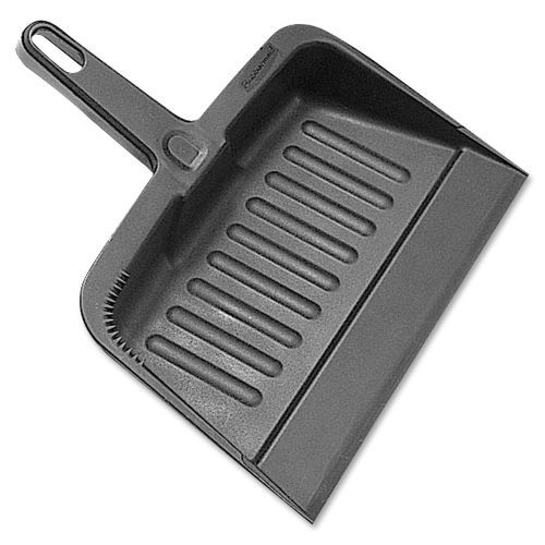 Rubbermaid 2005 Heavy-Duty Dust Pan - 8.25&#034;W - 12.25&#034; - Plastic -Charcoal