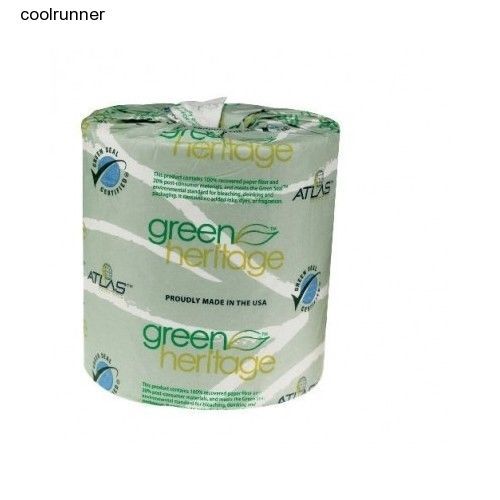 Green heritage 4.5,length ,3.5&#034; width 2-ply bathroom tissue case 96 paper rolls for sale