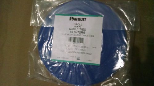 PANDUIT | HLS-75R6 | Hook And Loop Roll, 75&#039;L (22.9m), .75&#034;W (19.1mm) NEW in bag