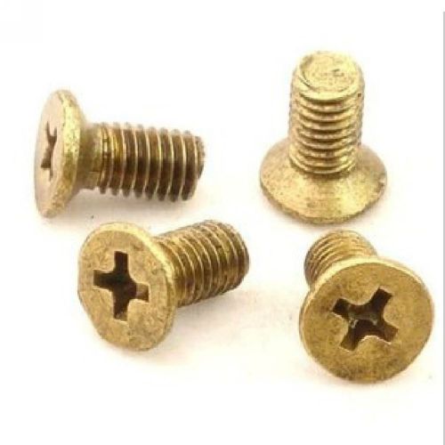 Lot100 Metric Thread M5*10mm Brass Countersunk Head Phillips Screws