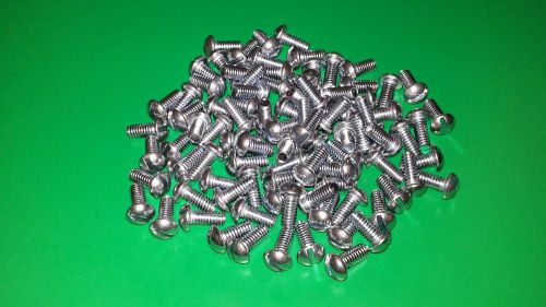 50 Pieces, 8-32 x 3/8&#034; Long Slotted Steel Round Head Machine Screw, NOS