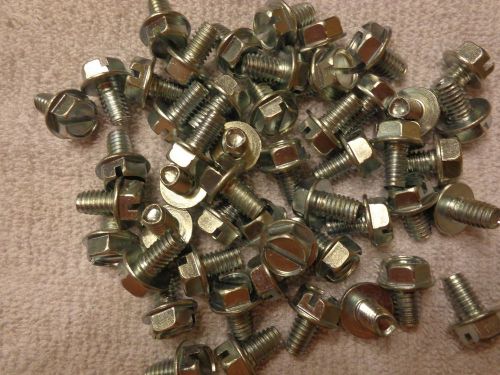 5/16-18 x 1/2 Hex Washer Head Slot Thrd Roll Scr Screw, Zinc (QTY 50)