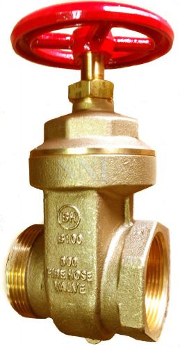 2-1/2&#034; HYDRANT GATE VALVE -Female NPT x  Male NST - for Pump Test Manifolds