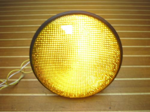 Dialight 12&#034; dia 110 Volt AC Electric Yellow LED Traffic Signal Light Module