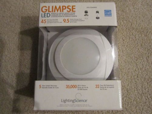 New Lighting Science Glimpse LED GLP4 W27 120 WH Retrofit &amp; Surface Mount