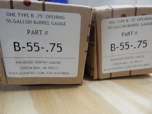 **2 pcs** AT-A-GLANCE B-55-.75 Barrel Level Gauge, 55 Gallon, 3/4&#034; NPT