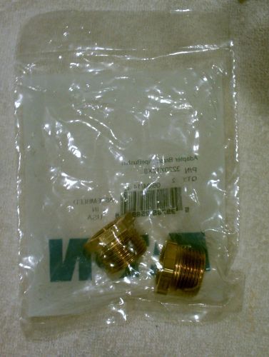 Brass adapter 3/4&#034; male x 1/2&#034; female Pipe Bushing qty 2 Eaton 3220x12x8 NIP