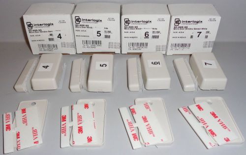 Interlogix 60-688-95 Micro Door Window Sensor NX-454, Lot of 4 Alarm Sensors