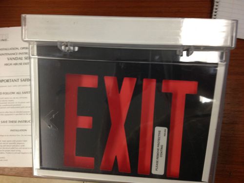 NEW  Philips Vanex Vandal Resistant Exit Sign VRE-LED-SF-CM-RW-120