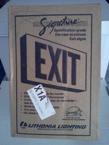 NEW Lithonia  Edge Lit Exit Sign Single Face 120/277V 283063