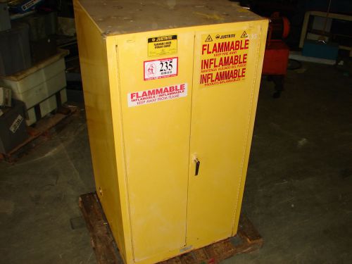 JUSTRITE 25602 FIRE SAFETY CABINET 60 GALLON 65&#034; X 34&#034; X 34&#034; ***XLNT***