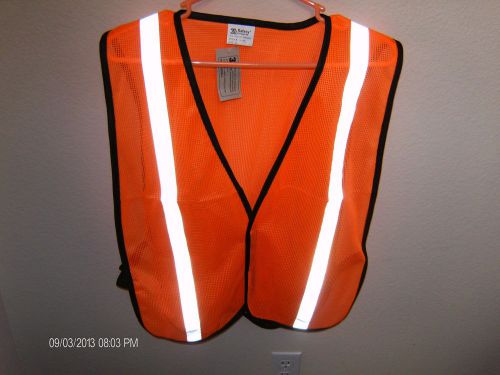 3A SAFETY GROUPS INC HIGH VIZ ORANGE REFLECTIVE TAPE VEST SIZE XL