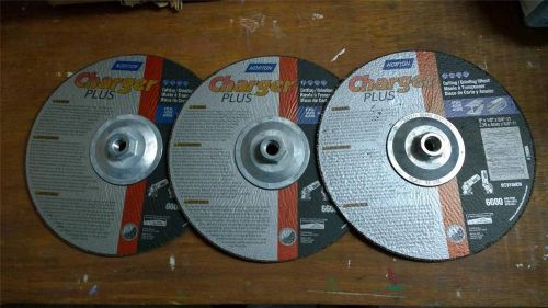 3-- Norton Charger Diamond Depressed Center Cutting//Grinding Wheels (DC918HCH)