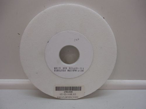 WHITE GRINDING WHEEL 6&#034; x 1/4&#034; x 1-1/4&#034; 60K A/O RPM-4138 No.65864068