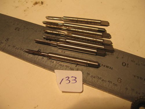 7 pc M2 x .4 D-3 Sp PT Gun Taps 007047 New (133)