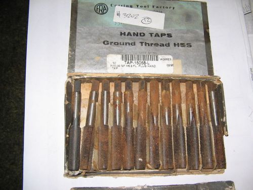 FRA, 7/16&#034;-20 NF H5 3FL, Plug Hand Tap, NOS Rustic (QTY 12)