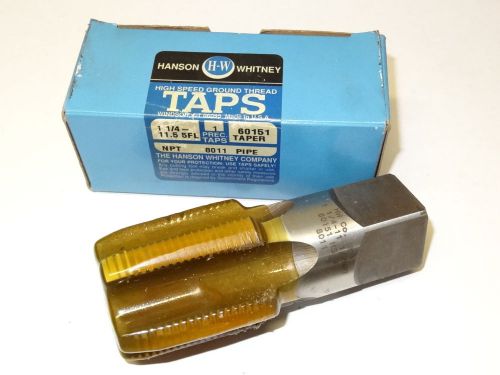 new HANSON WHITNEY 1-1/4&#034; - 11-1/2 NPT 5FL National Taper HSS Pipe Tap 60151 USA