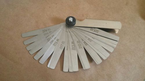 Mitutoyo 950-252 machinest thickness feeler gauge .0015 to 0.0250 guitar setup for sale