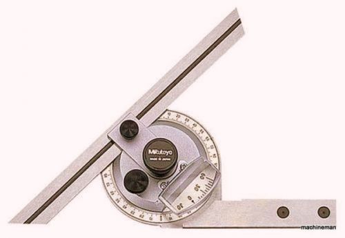 Mitutoyo 187-904 Universal Bevel Protractor 6&#034;  Machinist Tools