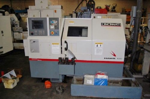 Cincinnati hawk 150 cnc lathe - lns bar feeder - enabled control options for sale