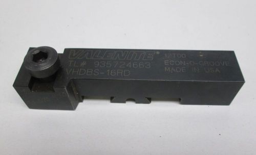 VALENITE VHDBS-16RD ECON O GROOVE TOOL HOLDER D298134