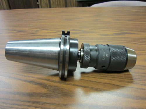 CME/HARVEST 3/4&#034; KEYLESS DRILL CHUCK W. CAT50 ARBOR CNC TOOLING--NEW