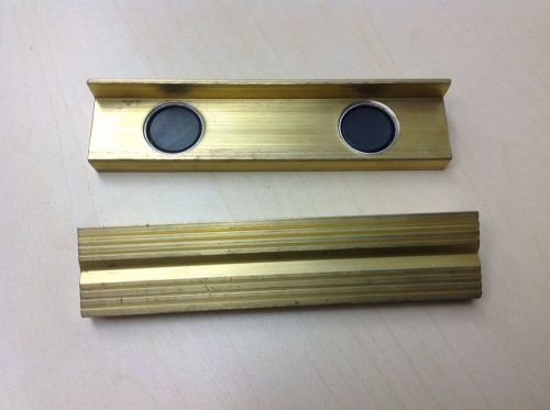 4&#034; Vise Brass Soft Jaw with Magnet Sold by Pair-New