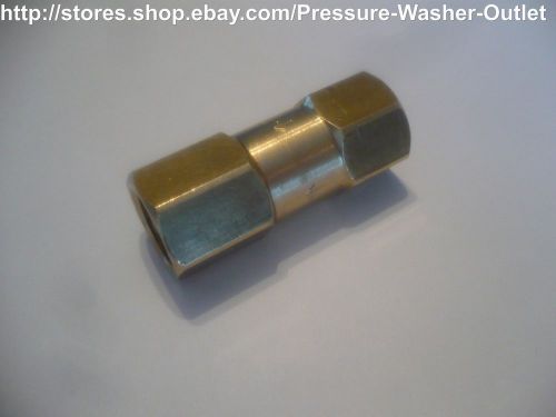 3/8&#034; INLINE CHECK VALVE 3000 FxF NPT SOLID BRASS NEW J.E.ADAMS MAXI-FLOW