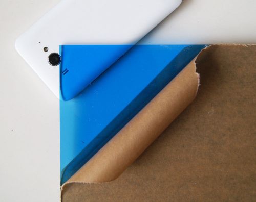 Cell cast acrylic plexiglass light blue plastic sheet 1/8&#034; x 8&#034; x 12&#034; ak260 for sale