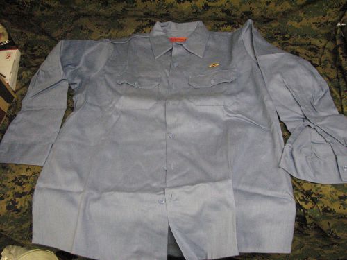 welding shirt flame retardant 100% cotton fire resistant FR us new LARGE REGULAR