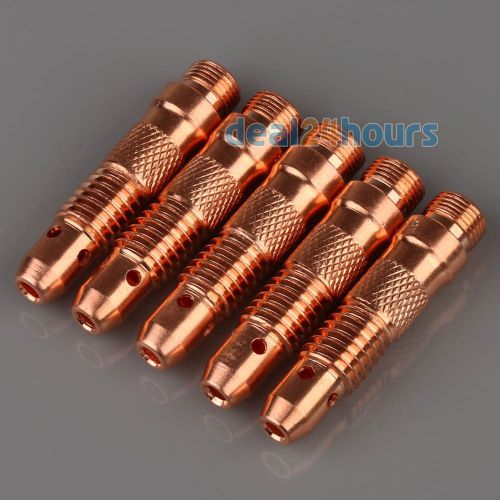 5pcs TIG Welding Torch Collet Body 3.2*47mm 10N28 WP &amp; PTA 17,18 &amp; 26